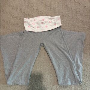 Pink love shack fancy Pants with Pink Floral Waistband XS